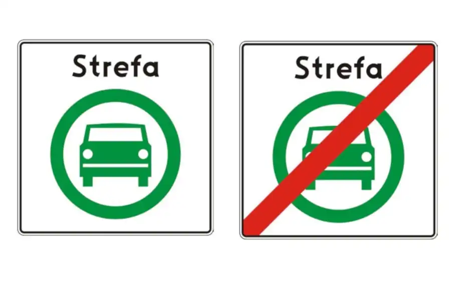 znak strefy czystego transportu