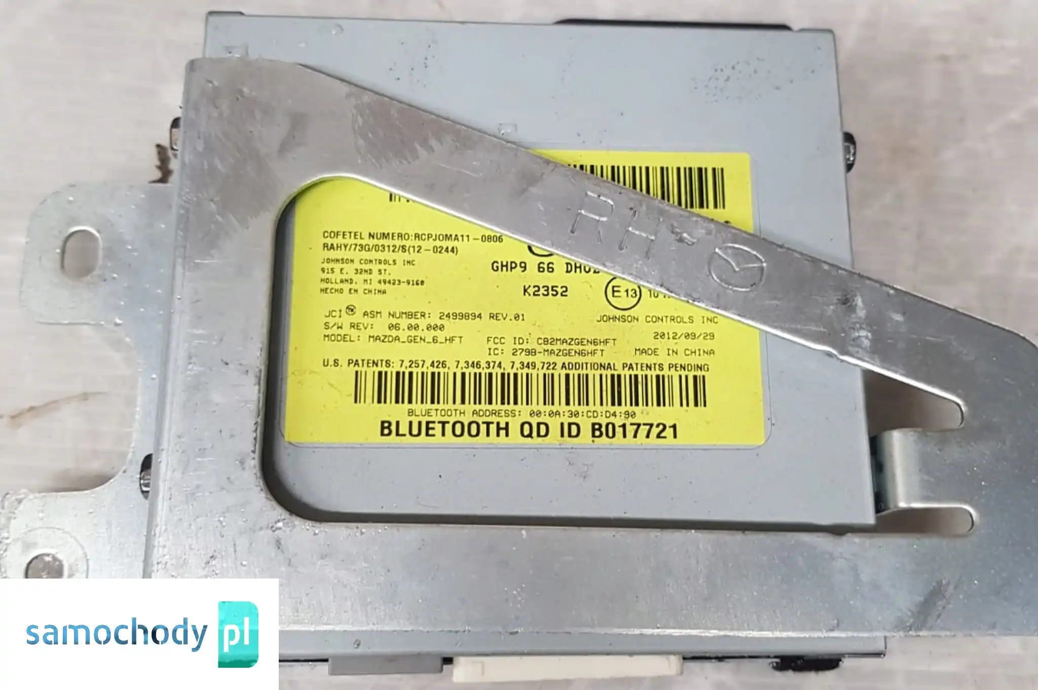 MAZDA 6 GJ MODUŁ STEROWNIK BLUETOOTH GHP966DH0B
