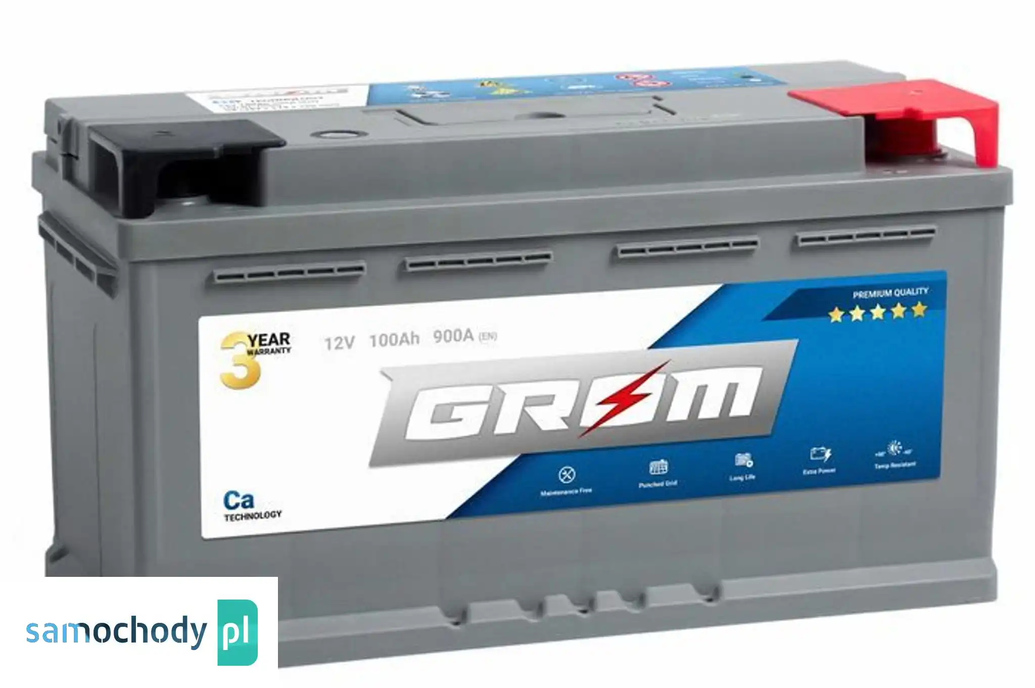 Akumulator GROM Premium 100Ah 900A EN DTR