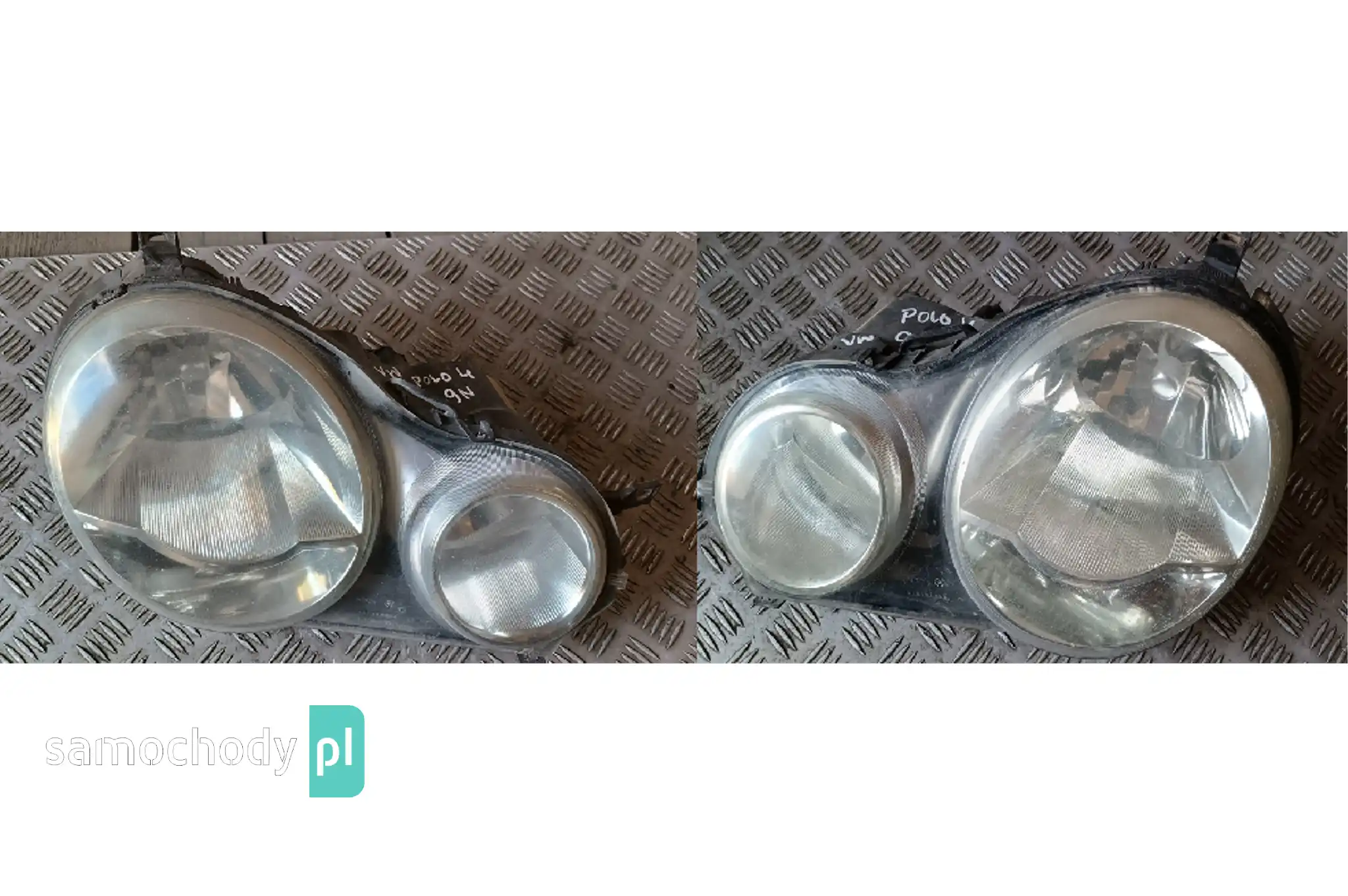 Lampa prawa lewa przednia przód VW Polo 4 IV 9N okular komplet lamp