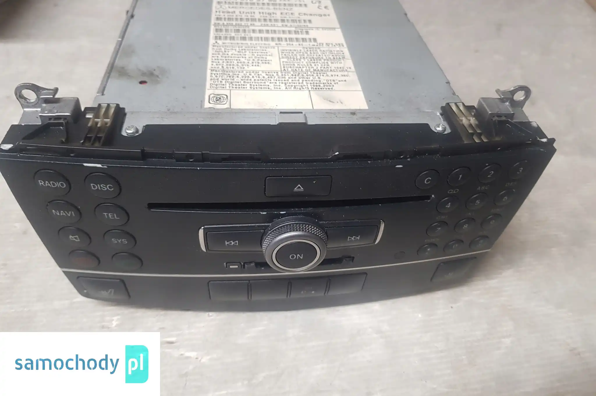 Mercedes w204 radio nawigacja comand a2048709790