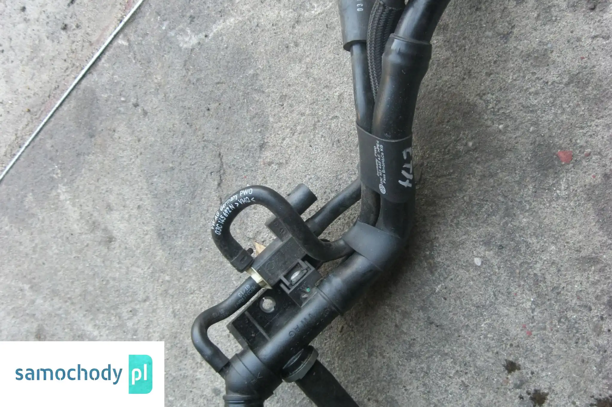 ZAWÓR RURY VW SCIROCCO 1,4TSI 03C906283B 03C103465