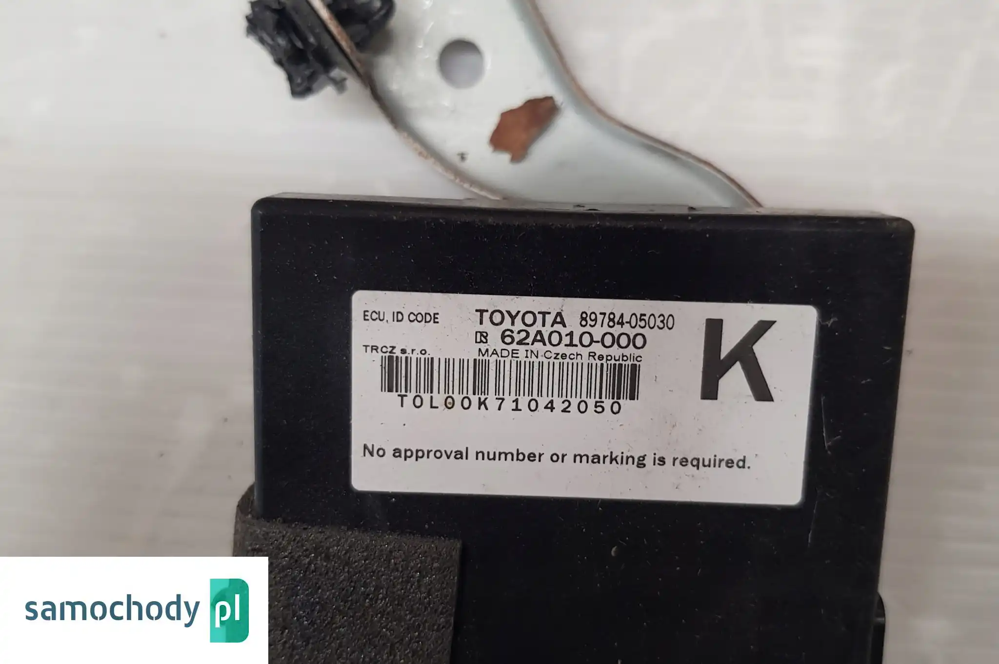 TOYOTA AVENSIS MODUŁ STEROWNIK IMMOBILIZER 89784-05030