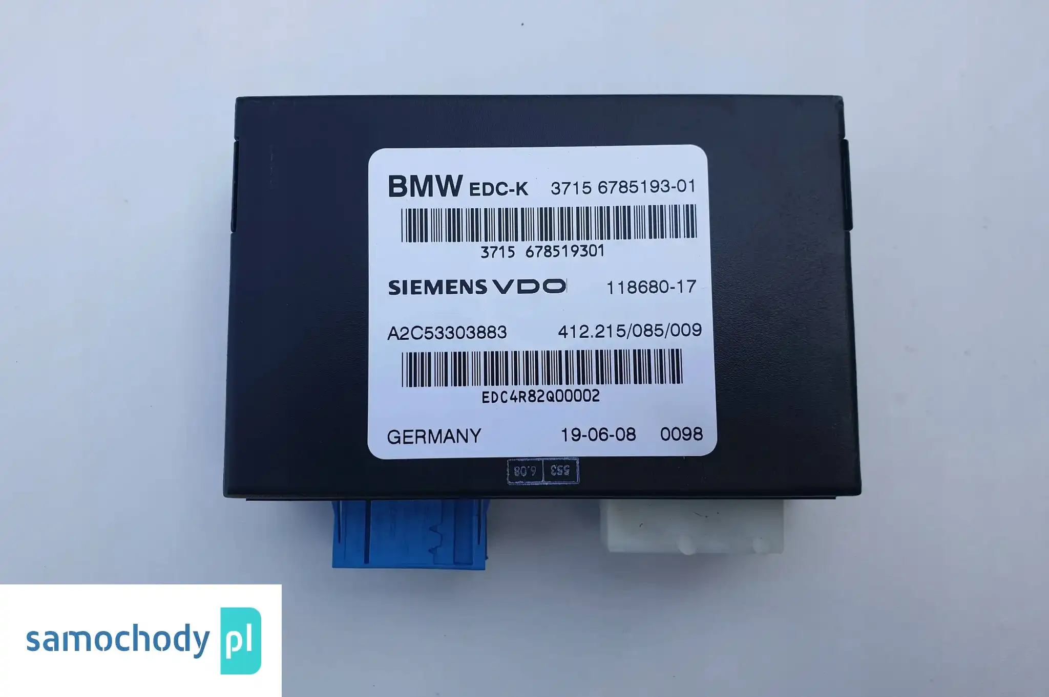 BMW E90 E92 E93 M3 MODUŁ STEROWNIK EDC 6785193