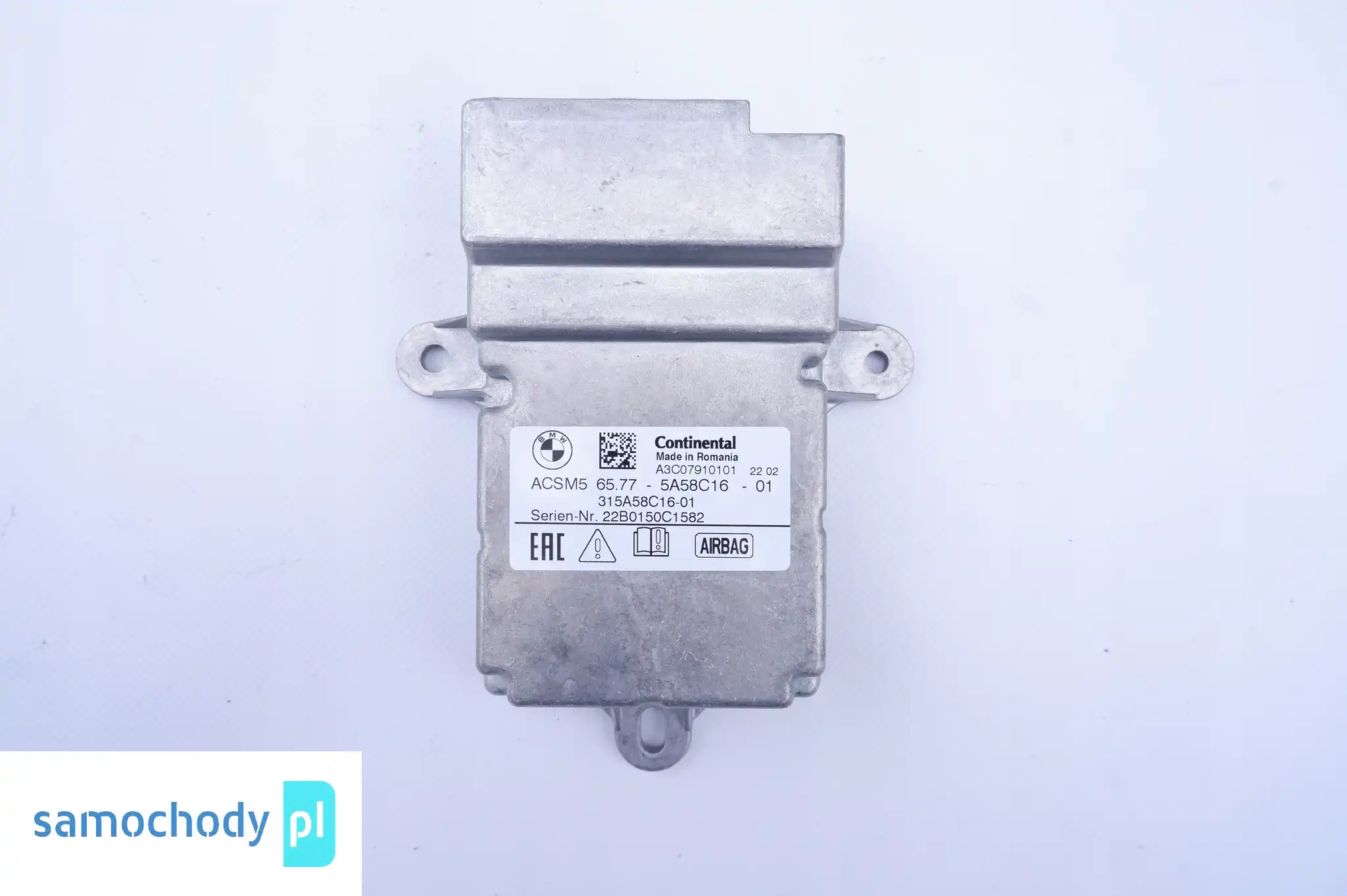 BMW G01 G20 G30 MODUŁ SENSOR AIRBAG 5A58C16