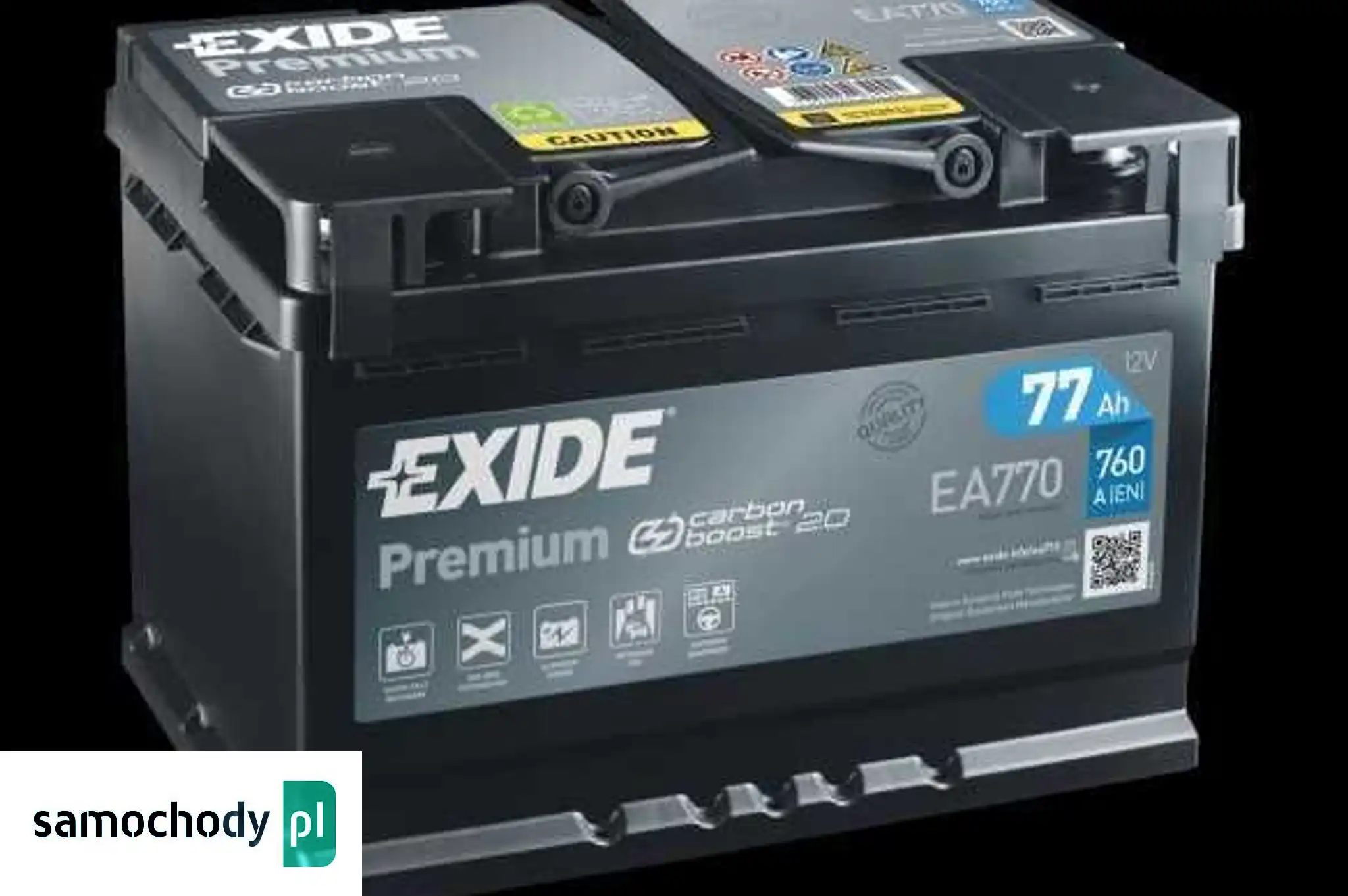 Akumulator Exide Premium 77Ah 760A PRAWY PLUS EA770