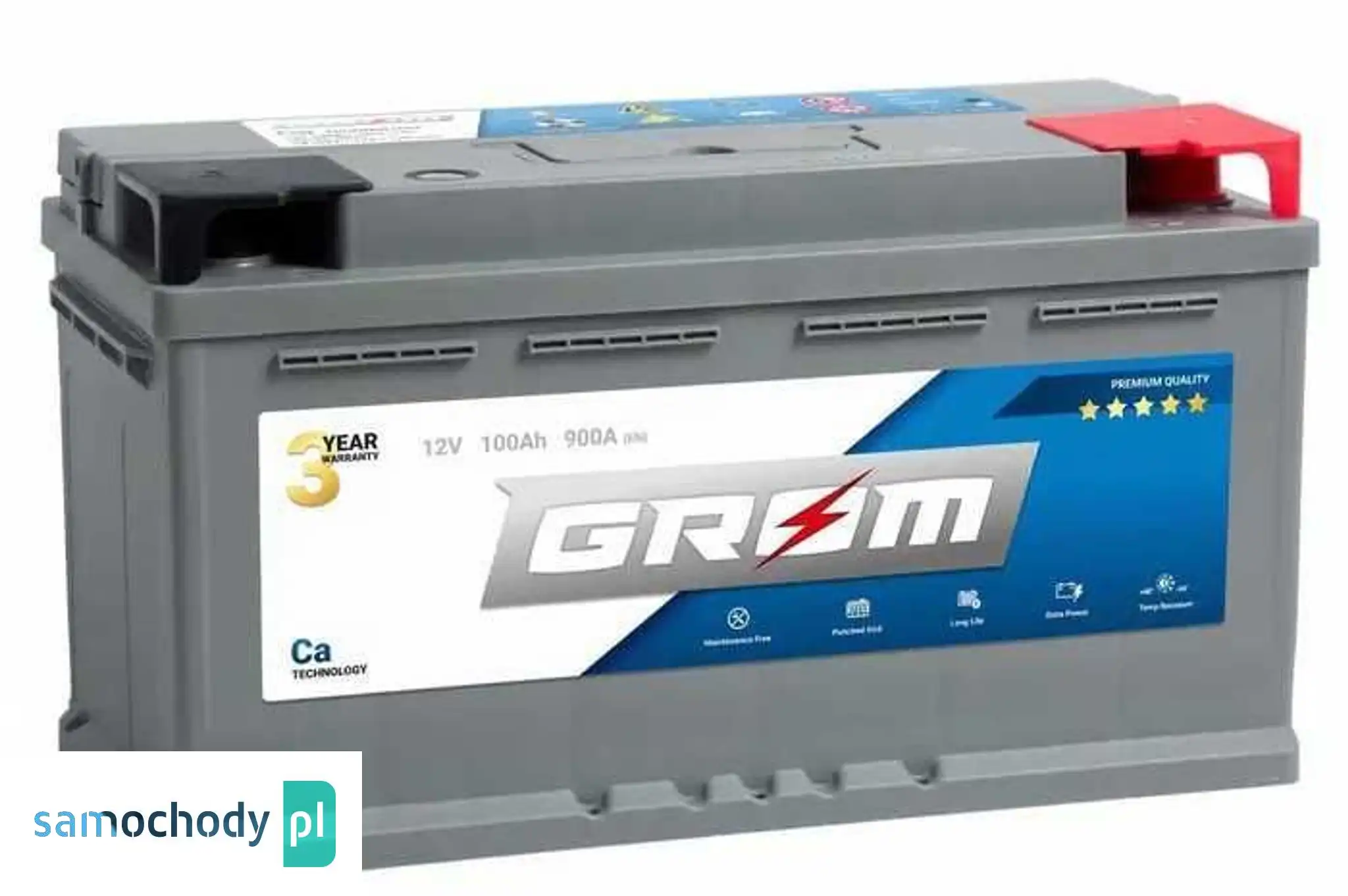 Akumulator GROM Premium 100Ah 900A EN DTR