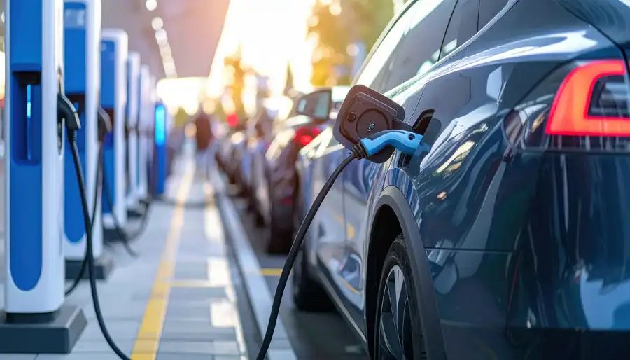 ładowanie samochodu elektrycznego